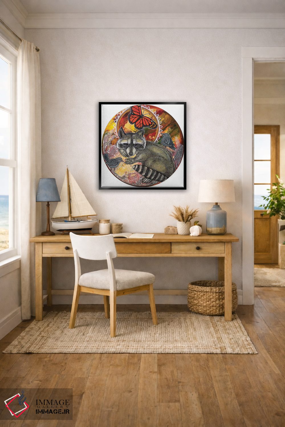 تابلو دکوراتیو راکون در رویا اثر لینت شلی - D4B