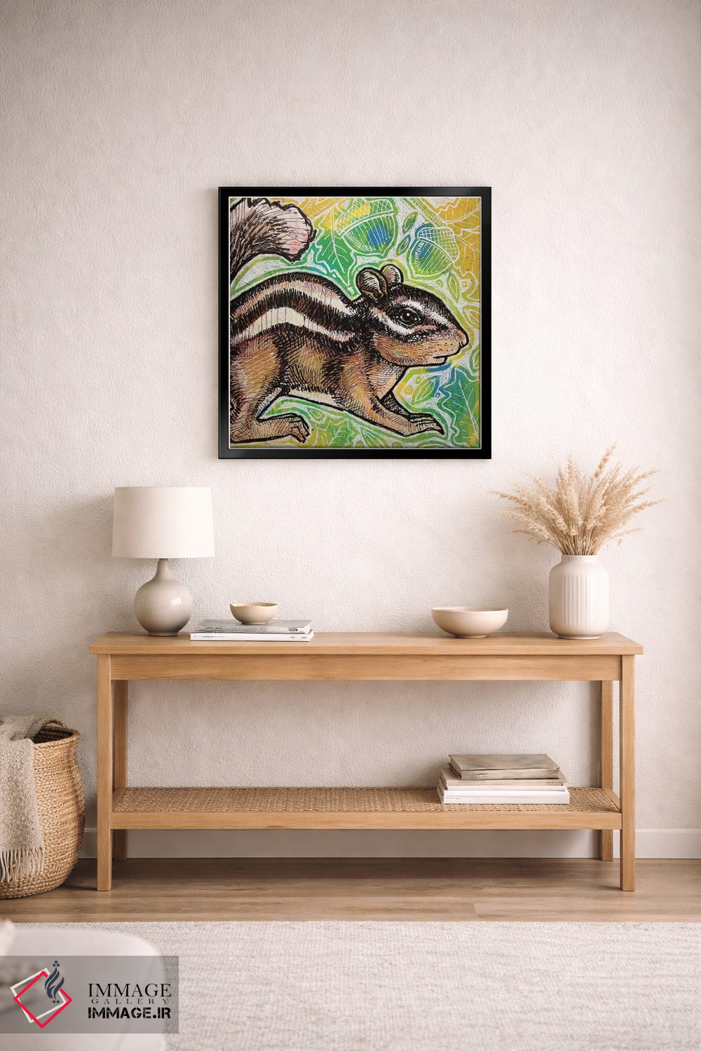 تابلو دکوراتیو سنجابک بازیگوش اثر لینت شلی - D2B