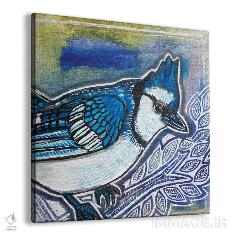 تابلو دکوراتیو جی آبی اثر لینت شلی - نمای پرسپکتیو محصول