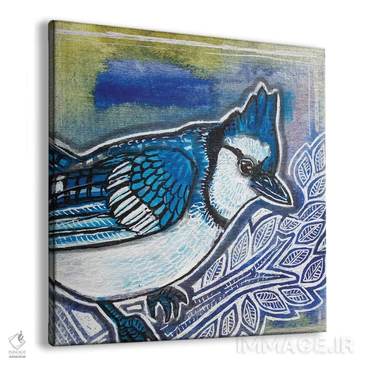 تابلو دکوراتیو جی آبی اثر لینت شلی - نمای پرسپکتیو محصول