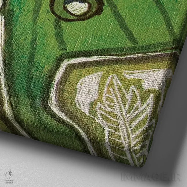 تابلو دکوراتیو شب پره کوچک لونا اثر لینت شلی - نمای نزدیک بافت بوم