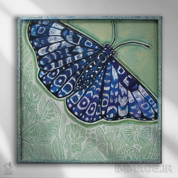 تابلو دکوراتیو افسردگی تابستانی اثر لینت شلی - نمای روبهرو روی دیوار