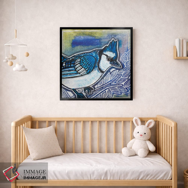 تابلو دکوراتیو جی آبی اثر لینت شلی - D2B