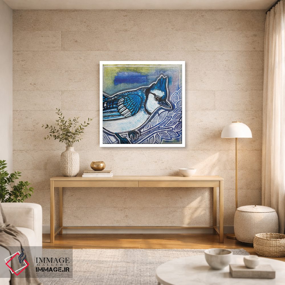 تابلو دکوراتیو جی آبی اثر لینت شلی - D3W