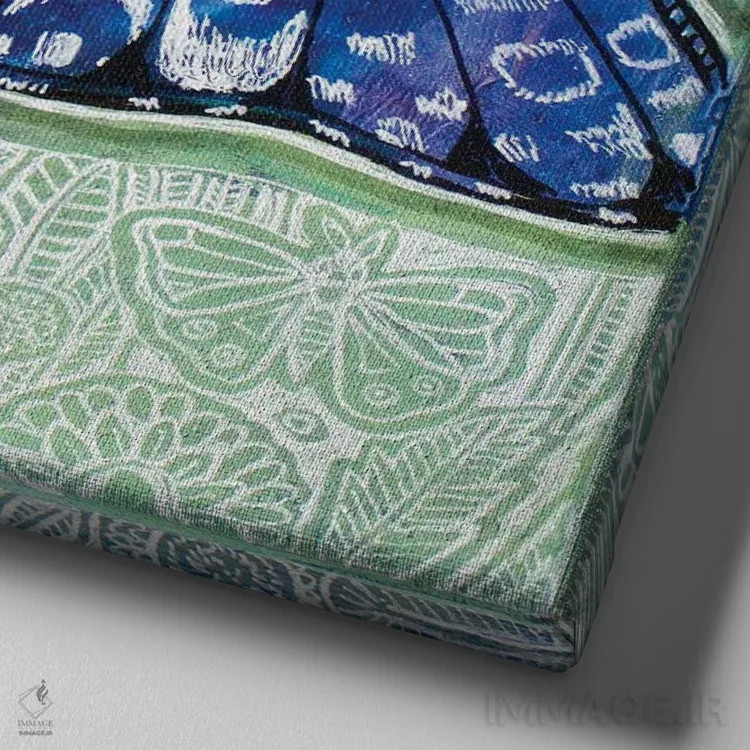 تابلو دکوراتیو افسردگی تابستانی اثر لینت شلی - نمای نزدیک بافت بوم