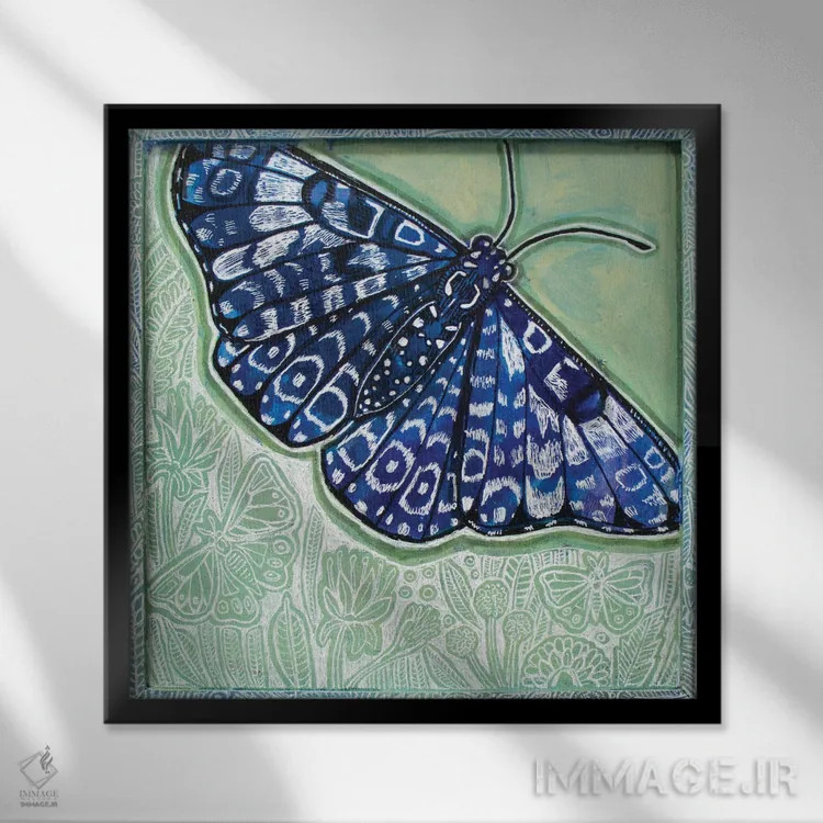 تابلو دکوراتیو افسردگی تابستانی اثر لینت شلی - نمای قابدار مشکی