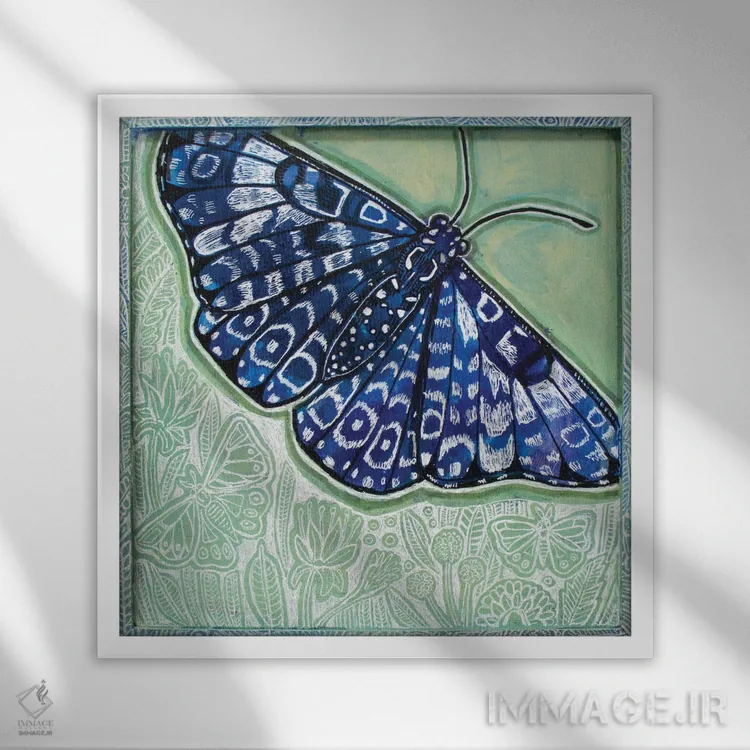 تابلو دکوراتیو افسردگی تابستانی اثر لینت شلی - نمای قابدار سفید