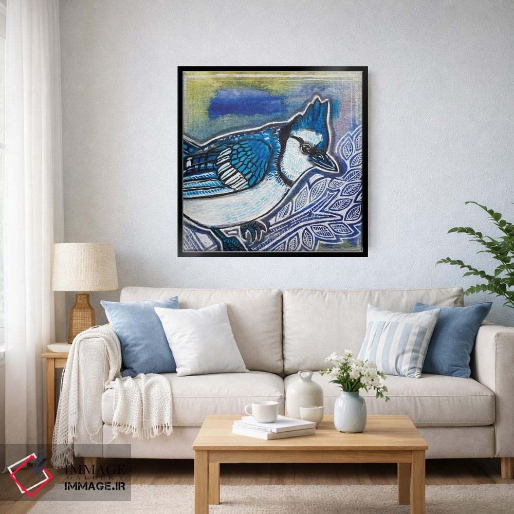 تابلو دکوراتیو جی آبی اثر لینت شلی - D5B