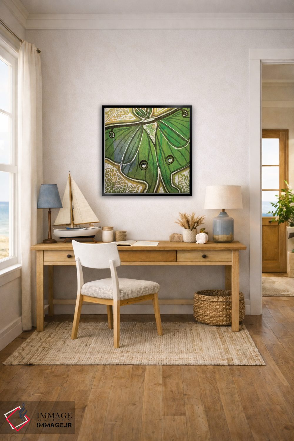 تابلو دکوراتیو شب پره کوچک لونا اثر لینت شلی - D4B