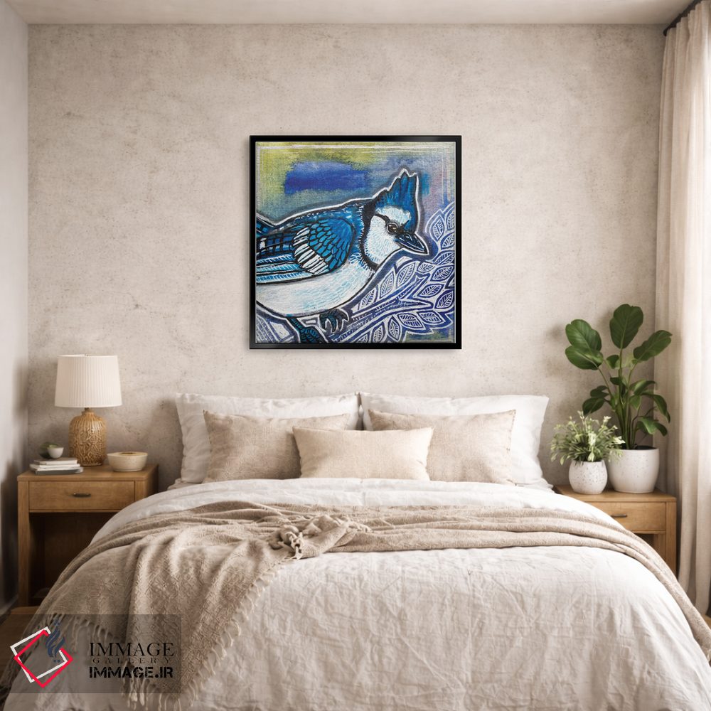 تابلو دکوراتیو جی آبی اثر لینت شلی - D6B