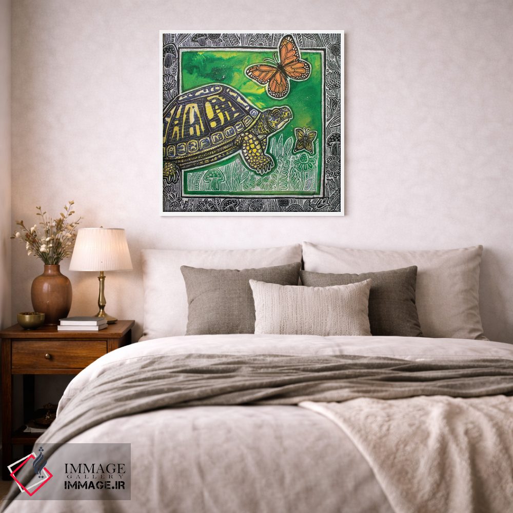 تابلو دکوراتیو تعقیب پروانه ها اثر لینت شلی - D1W