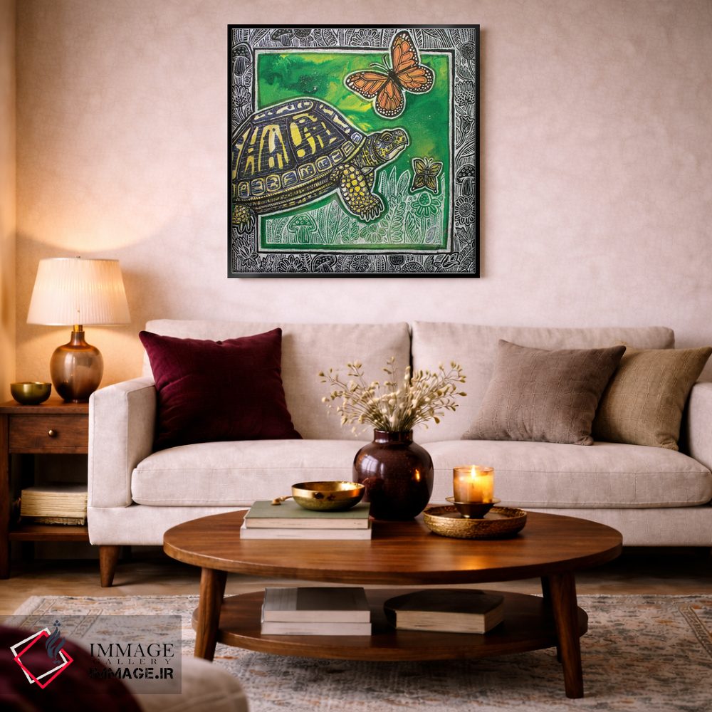 تابلو دکوراتیو تعقیب پروانه ها اثر لینت شلی - D4B