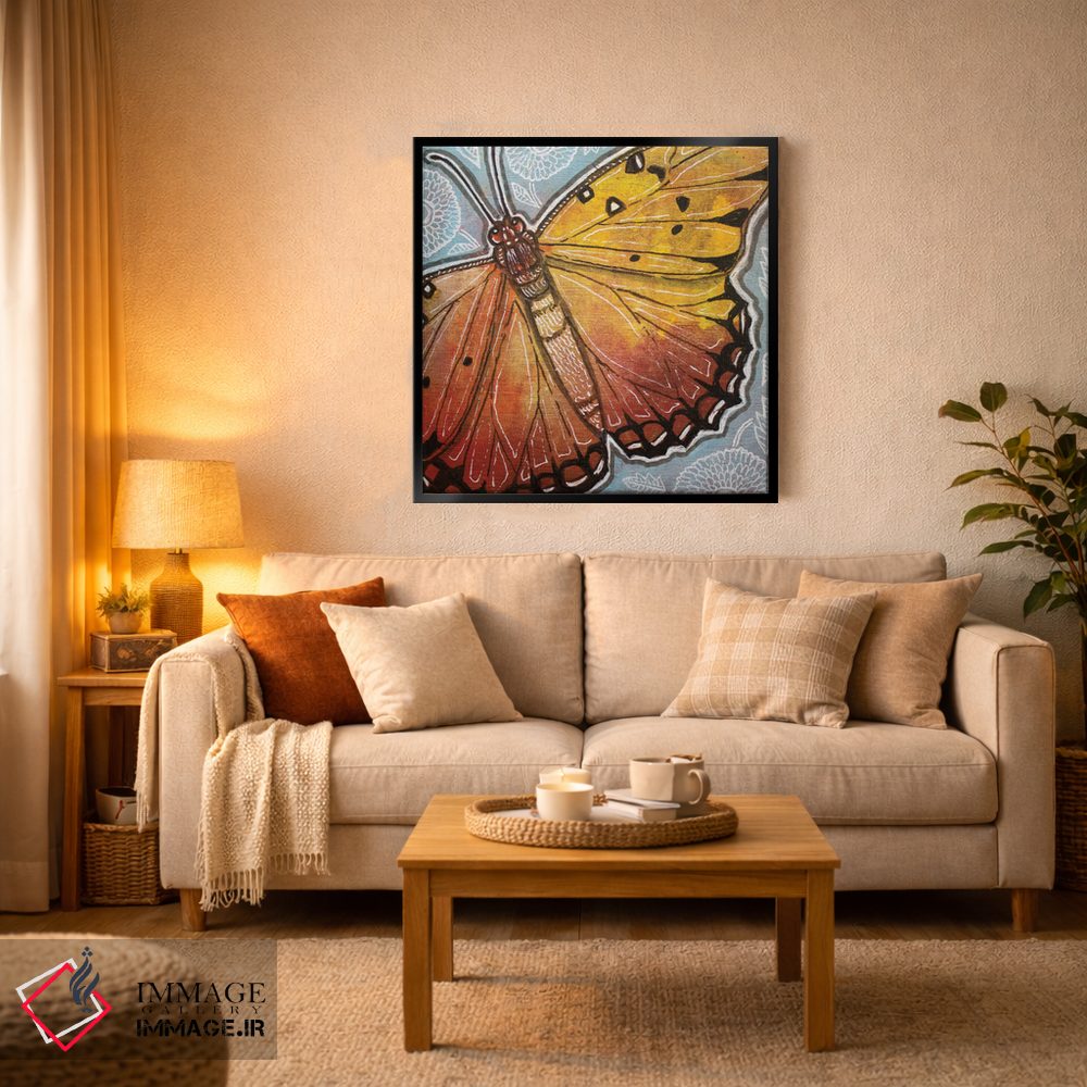 تابلو دکوراتیو شب پره کوچک اثر لینت شلی - D5B