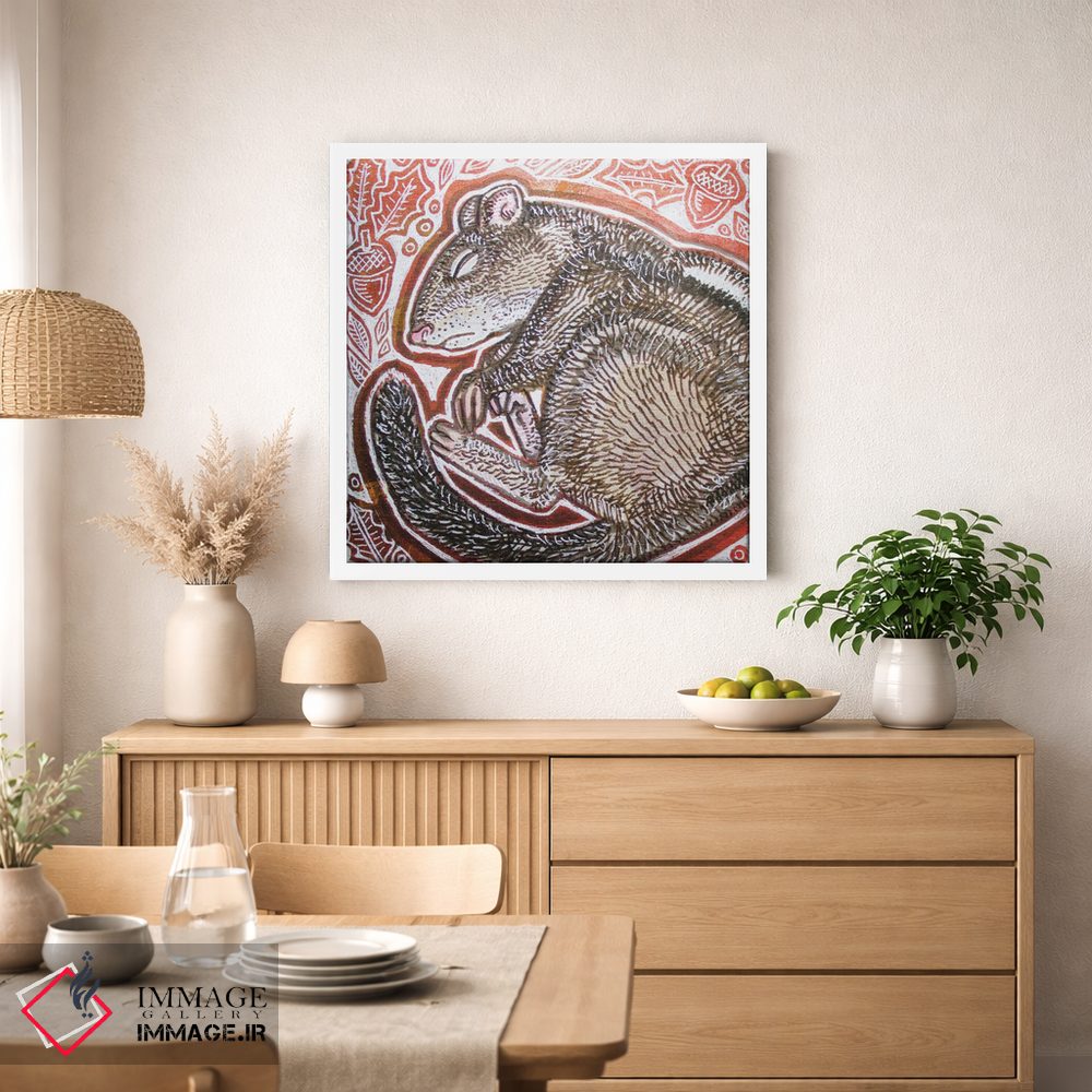 تابلو دکوراتیو سنجابک اثر لینت شلی - D1W