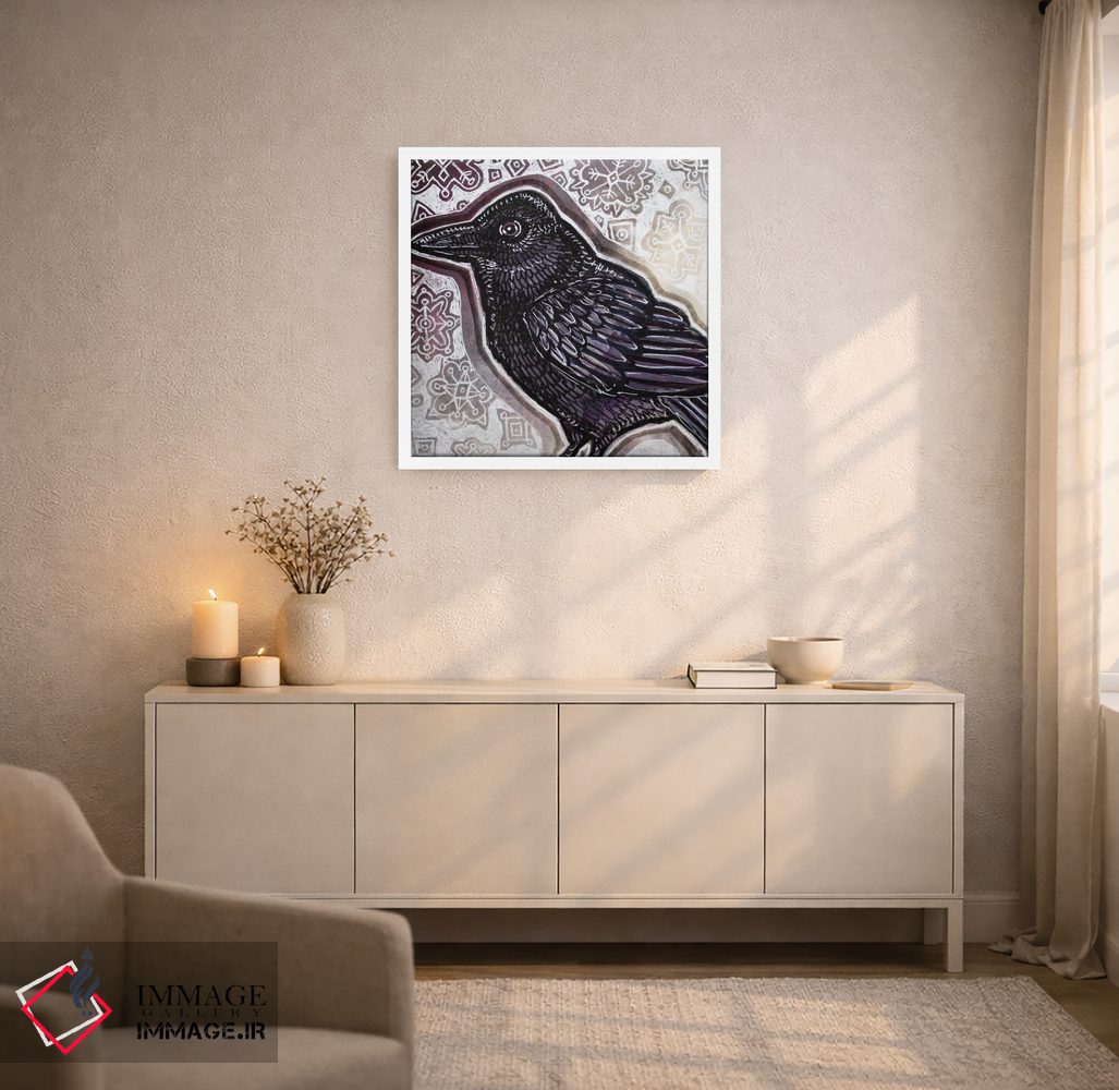 تابلو دکوراتیو کلاغ زمستانی اثر لینت شلی - D4W