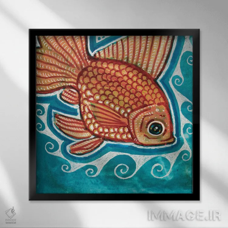 تابلو دکوراتیو کوچک جثه اثر لینت شلی - نمای قابدار مشکی