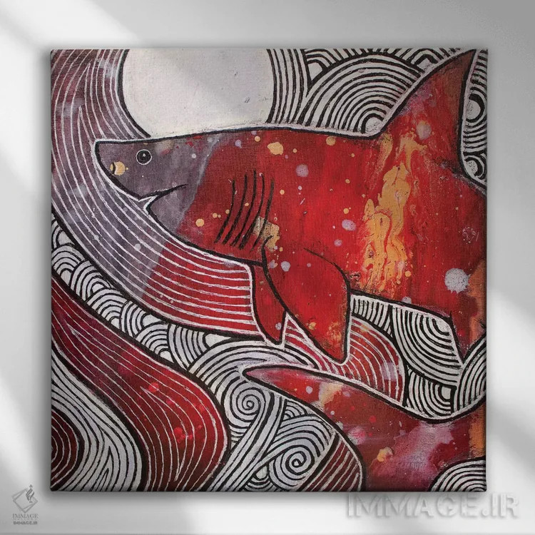 تابلو دکوراتیو بی کران اثر لینت شلی - نمای روبهرو روی دیوار