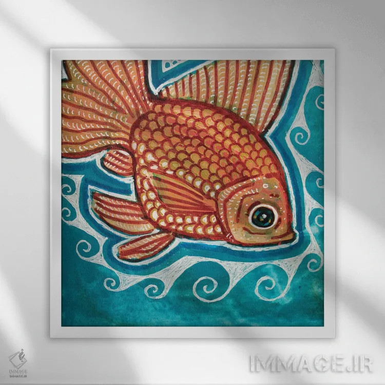 تابلو دکوراتیو کوچک جثه اثر لینت شلی - نمای قابدار سفید