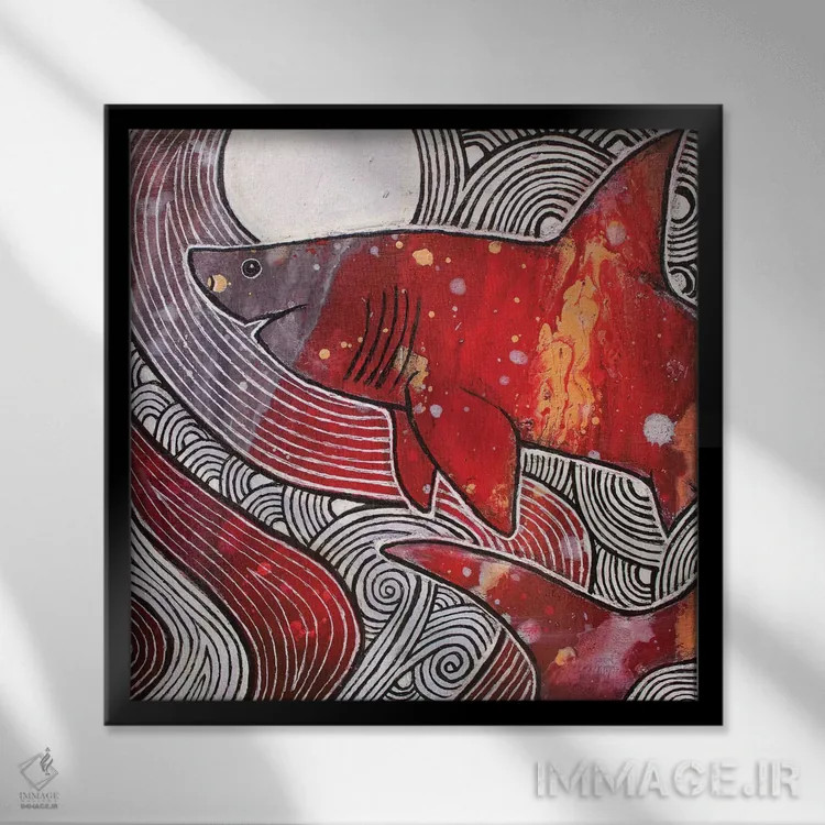 تابلو دکوراتیو بی کران اثر لینت شلی - نمای قابدار مشکی