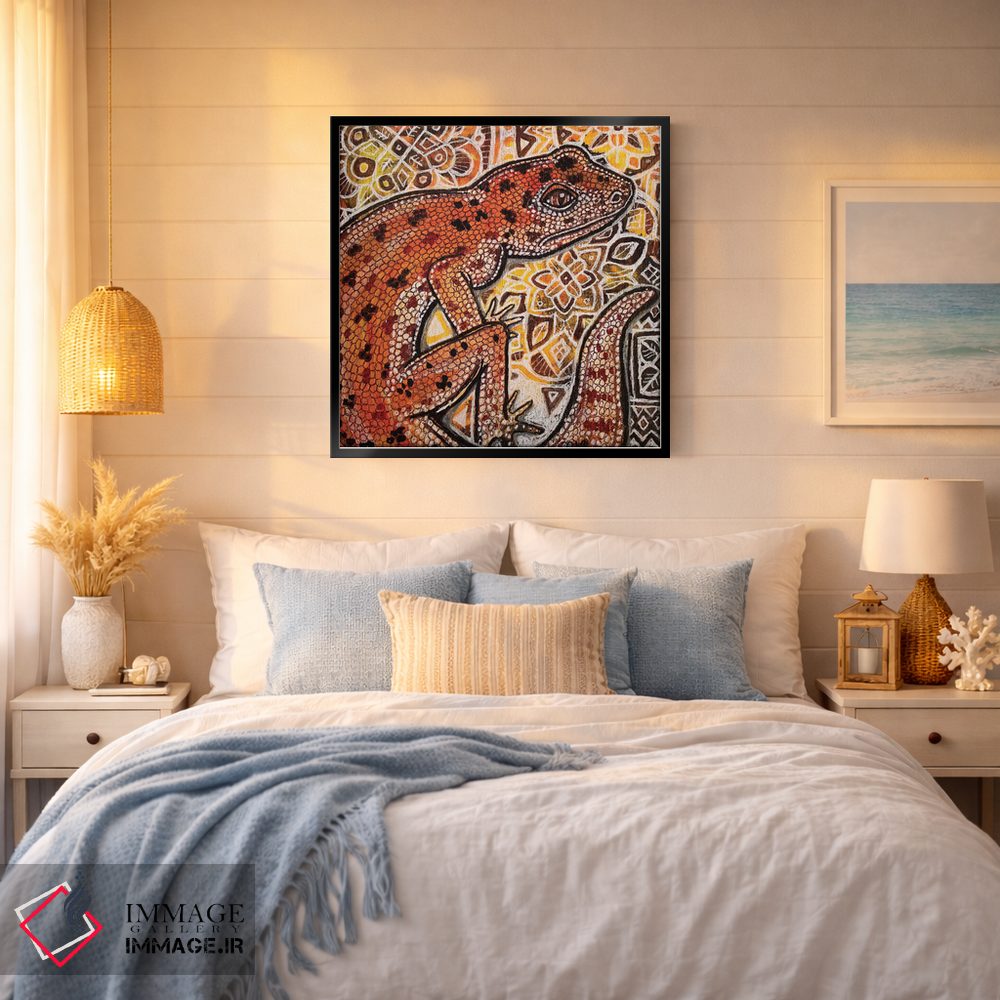 تابلو دکوراتیو گکو بر زینتی اثر لینت شلی - D4B