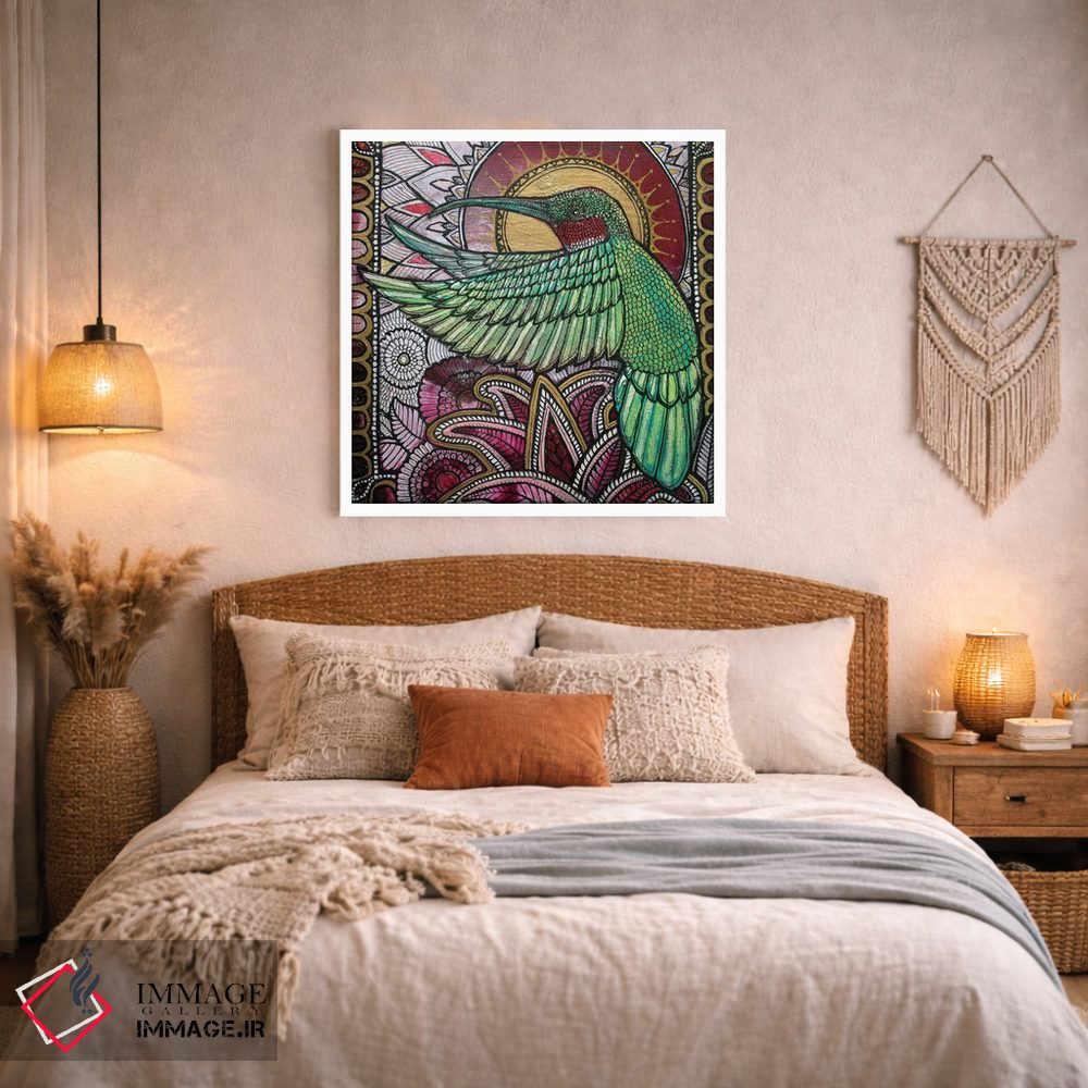 تابلو دکوراتیو پرواز مرغ مگس خوار اثر لینت شلی - D2W