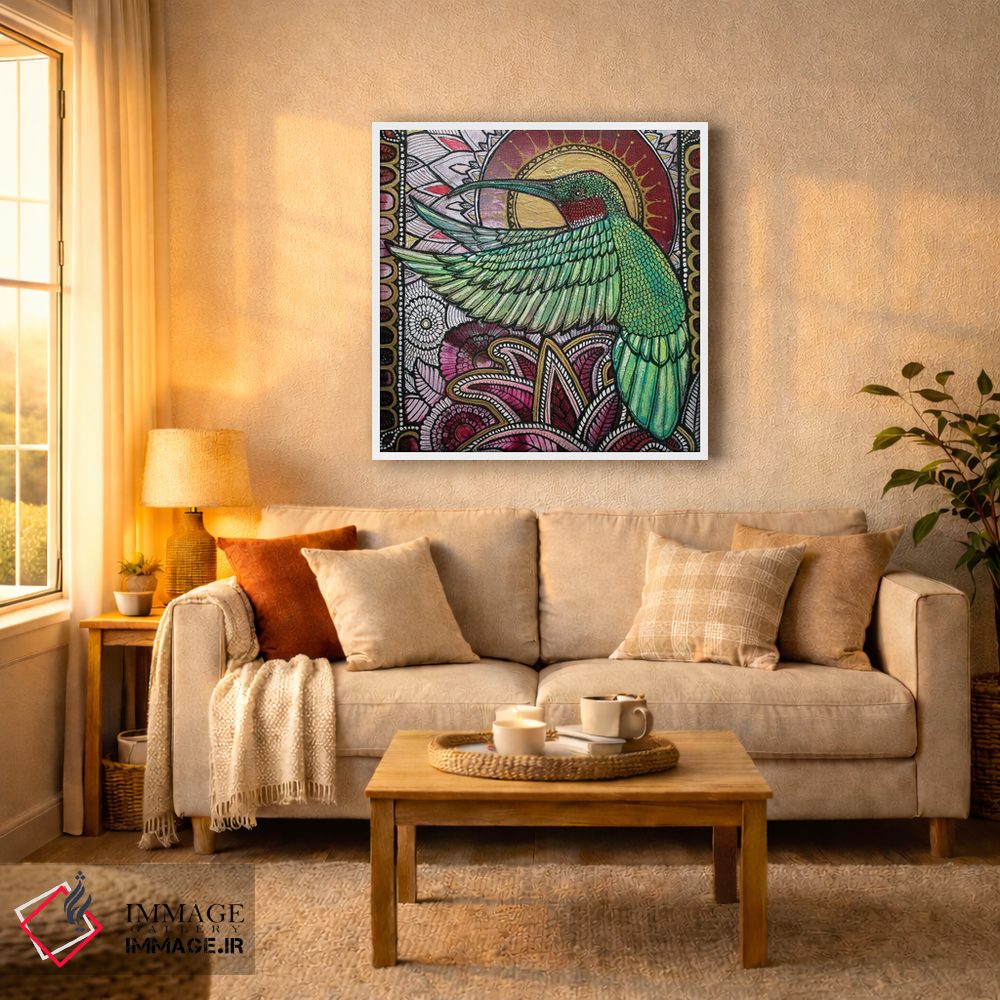 تابلو دکوراتیو پرواز مرغ مگس خوار اثر لینت شلی - D6W