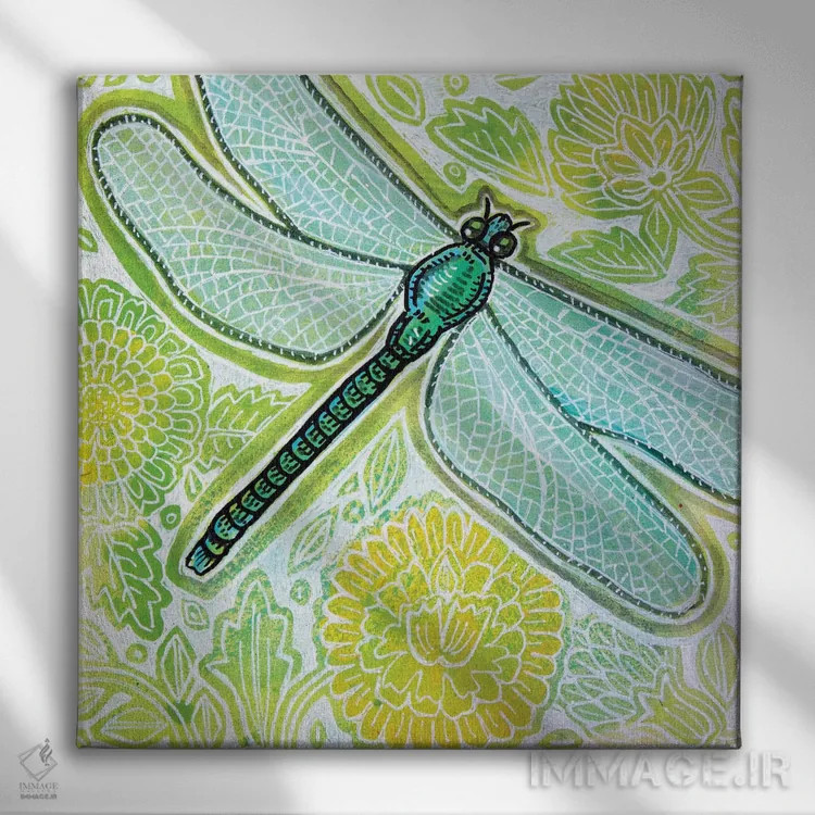 تابلو دکوراتیو سنجدک تابستانی اثر لینت شلی - نمای روبهرو روی دیوار