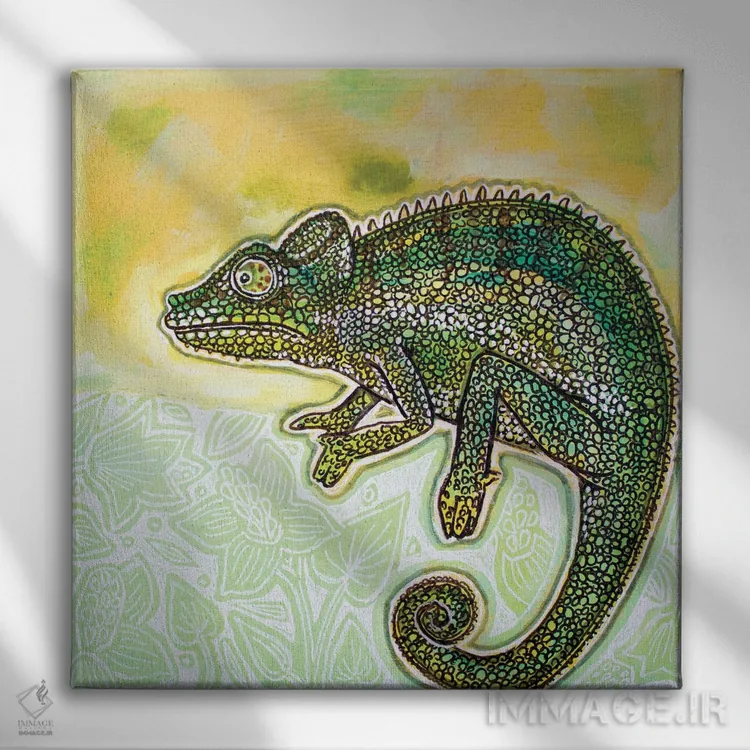 تابلو دکوراتیو آفتاب پرستم را رنگ کن اثر لینت شلی - نمای روبهرو روی دیوار