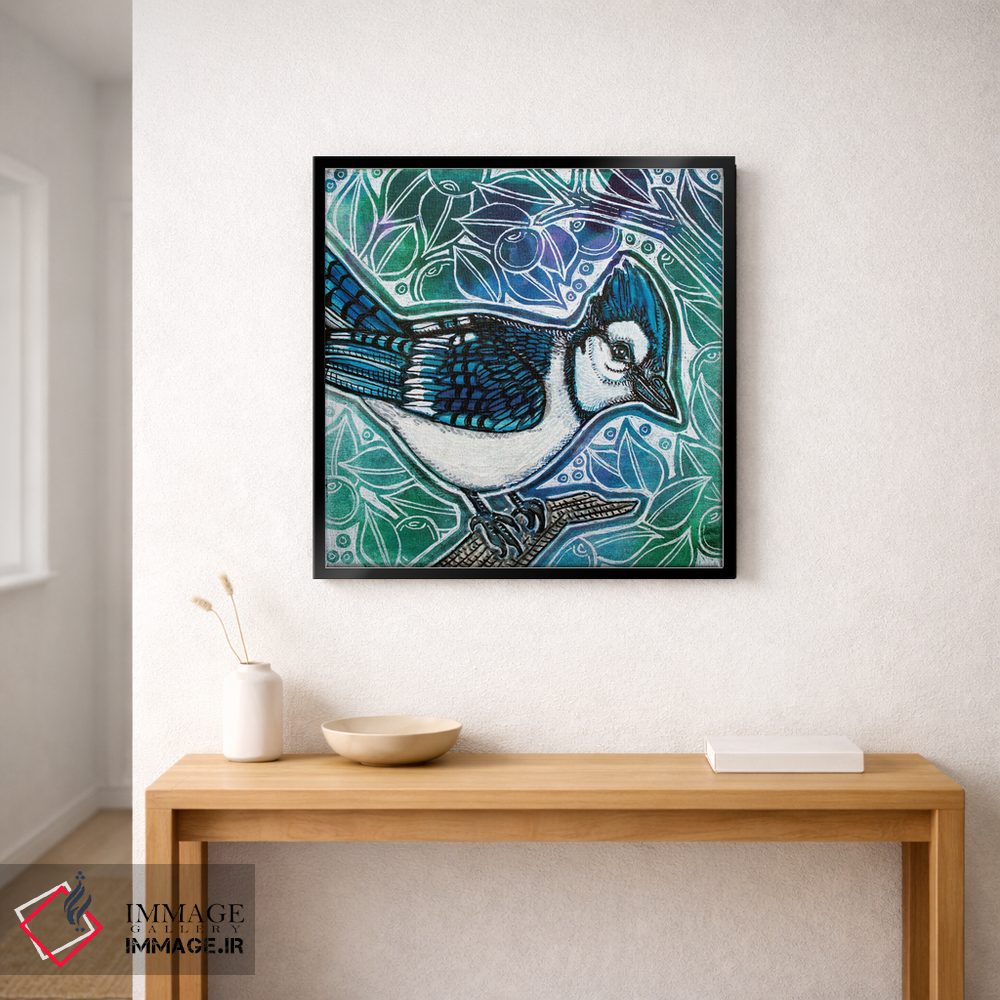 تابلو دکوراتیو کمی آبی اثر لینت شلی - D3B