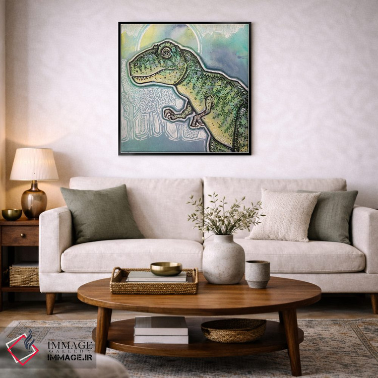 تابلو دکوراتیو تی رکس اثر لینت شلی - D3B