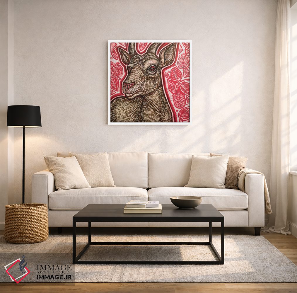 تابلو دکوراتیو بزت را گرفتم اثر لینت شلی - D2W