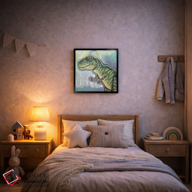 تابلو دکوراتیو تی رکس اثر لینت شلی - D6B