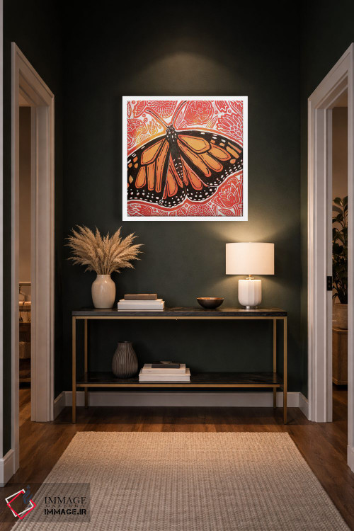 تابلو دکوراتیو بازدیدکننده سلطنتی اثر لینت شلی - D6W