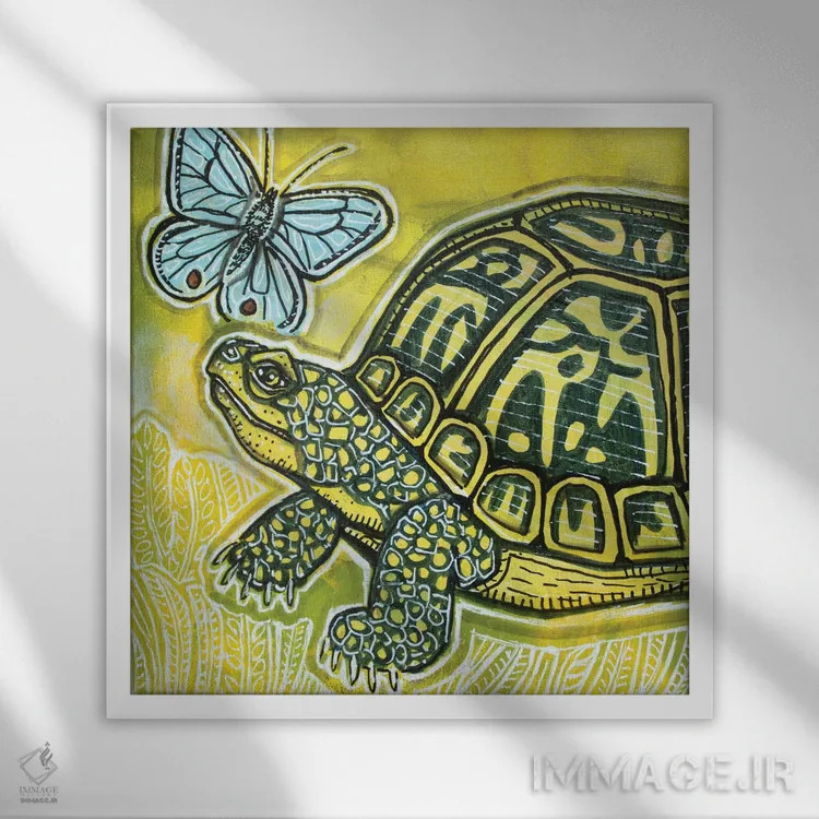 تابلو دکوراتیو همه چیز رو به بهبود است اثر لینت شلی - نمای قابدار سفید