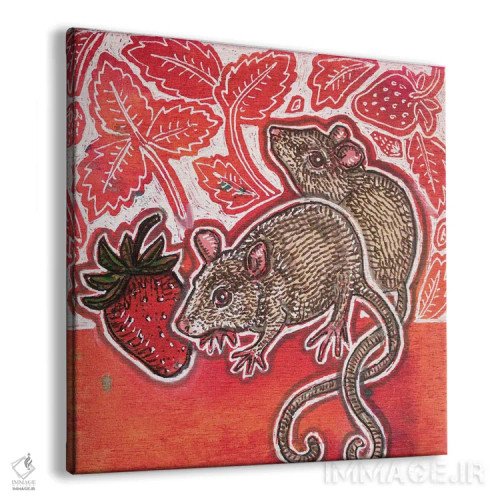 تابلو دکوراتیو توت شیرین اثر لینت شلی - نمای پرسپکتیو محصول