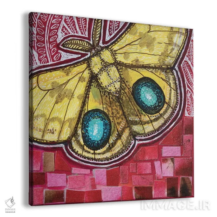 تابلو دکوراتیو شب پره آی او اثر لینت شلی - نمای پرسپکتیو محصول