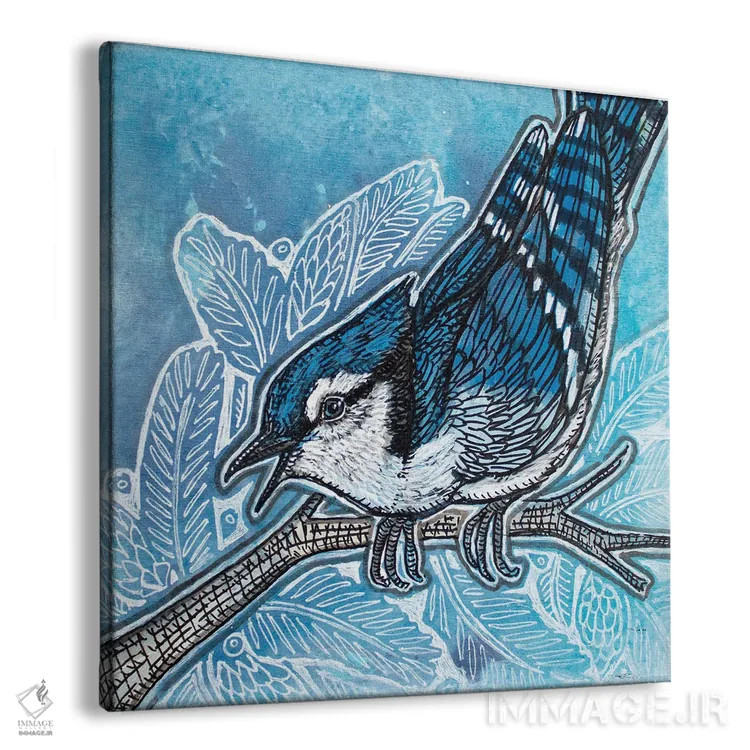 تابلو دکوراتیو زاغ سرزنش گر اثر لینت شلی - نمای پرسپکتیو محصول