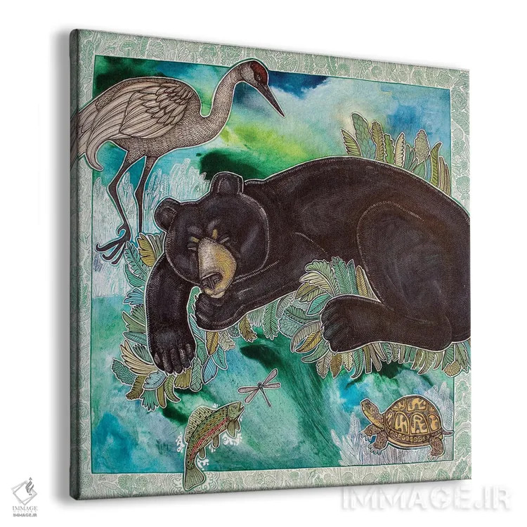 تابلو دکوراتیو خواب های شیرین اثر لینت شلی - نمای پرسپکتیو محصول