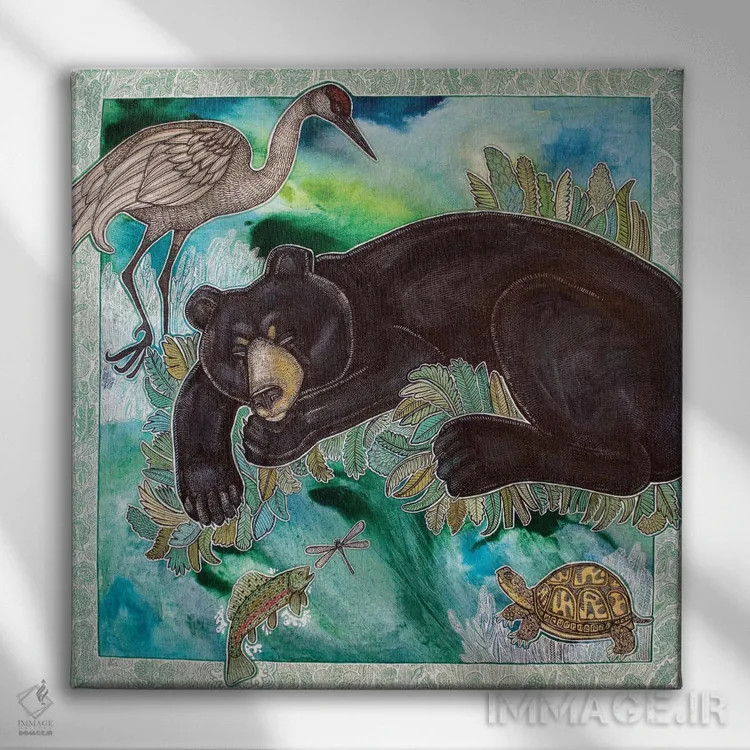 تابلو دکوراتیو خواب های شیرین اثر لینت شلی - نمای روبهرو روی دیوار