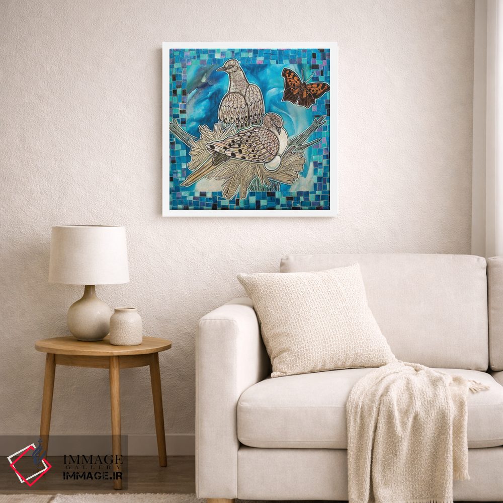 تابلو دکوراتیو قمری های لانه ساز اثر لینت شلی - D5W