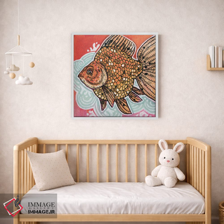 تابلو دکوراتیو ریوکین خال دار اثر لینت شلی - D1W