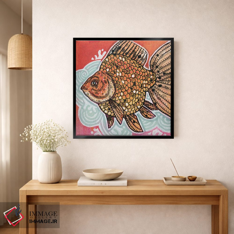 تابلو دکوراتیو ریوکین خال دار اثر لینت شلی - D2B