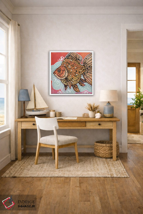 تابلو دکوراتیو ریوکین خال دار اثر لینت شلی - D3W