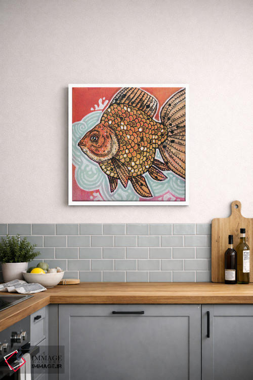 تابلو دکوراتیو ریوکین خال دار اثر لینت شلی - D4W