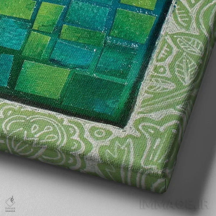 تابلو دکوراتیو زنبور آزاد اثر لینت شلی - نمای نزدیک بافت بوم