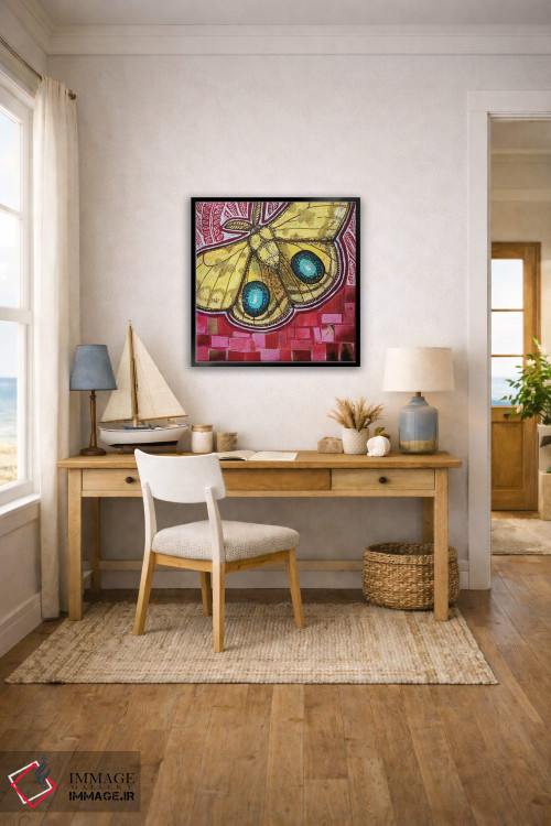 تابلو دکوراتیو شب پره آی او اثر لینت شلی - D6B