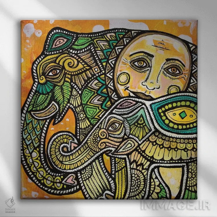 تابلو دکوراتیو روزهای آفتابی پیش رو اثر لینت شلی - نمای روبهرو روی دیوار