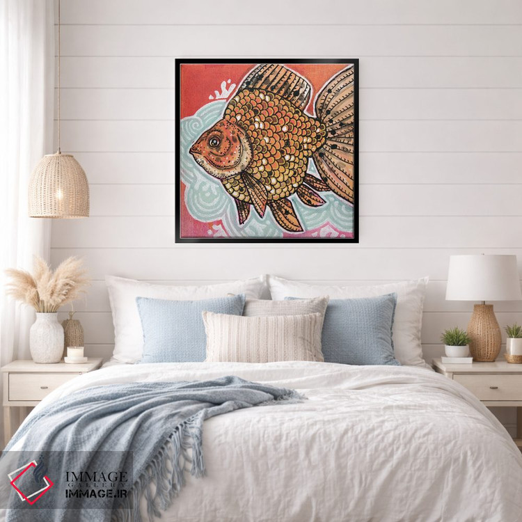 تابلو دکوراتیو ریوکین خال دار اثر لینت شلی - D5B