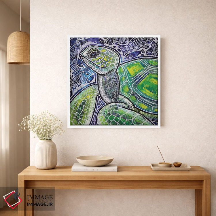 تابلو دکوراتیو مسافر اقیانوس اثر لینت شلی - D1W