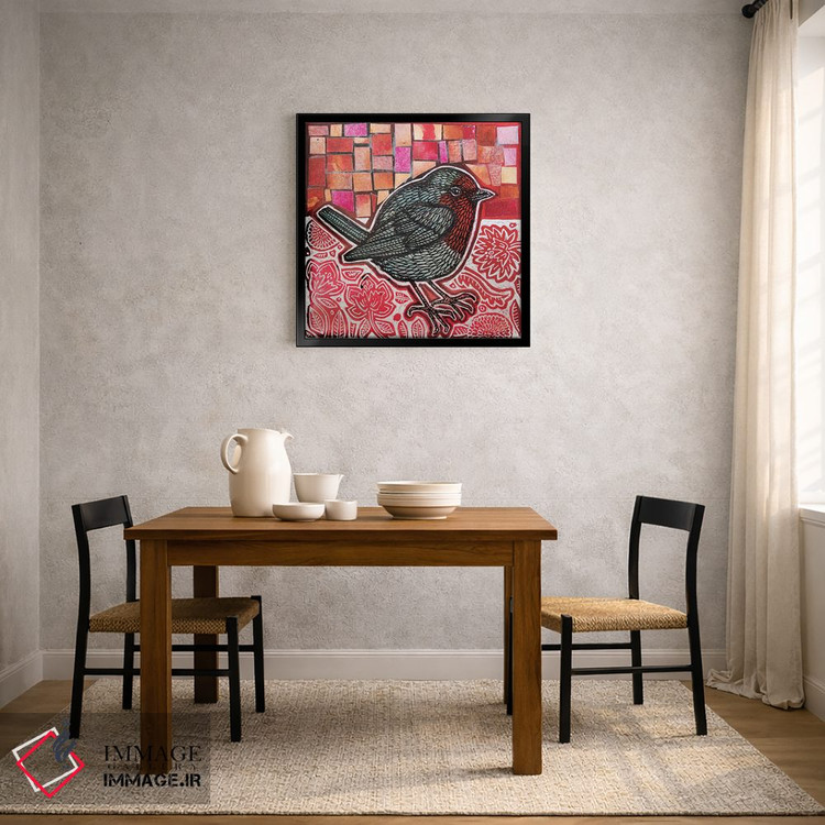 تابلو دکوراتیو رابین گرد اثر لینت شلی - D3B